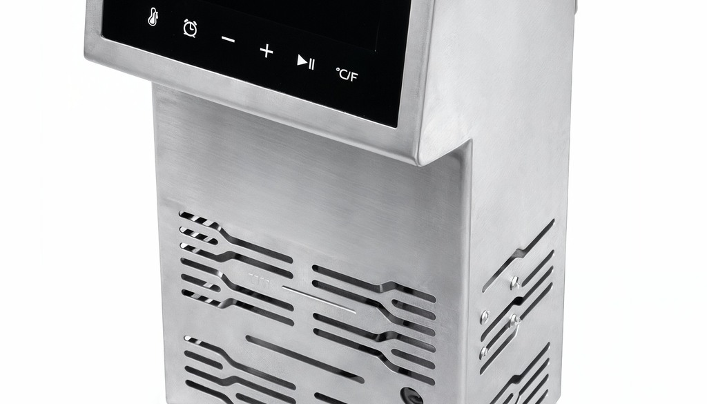 Construção em aço inox do Termocirculador Sous Vide MarcPRO