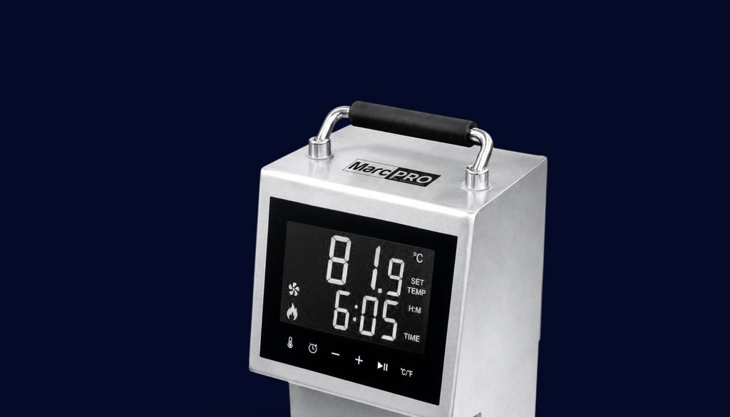 Display do Termocirculador Sous Vide MarcPRO com controle de temperatura