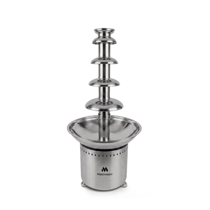 Cascata de Chocolate 5 Ondas em aço inox escovado