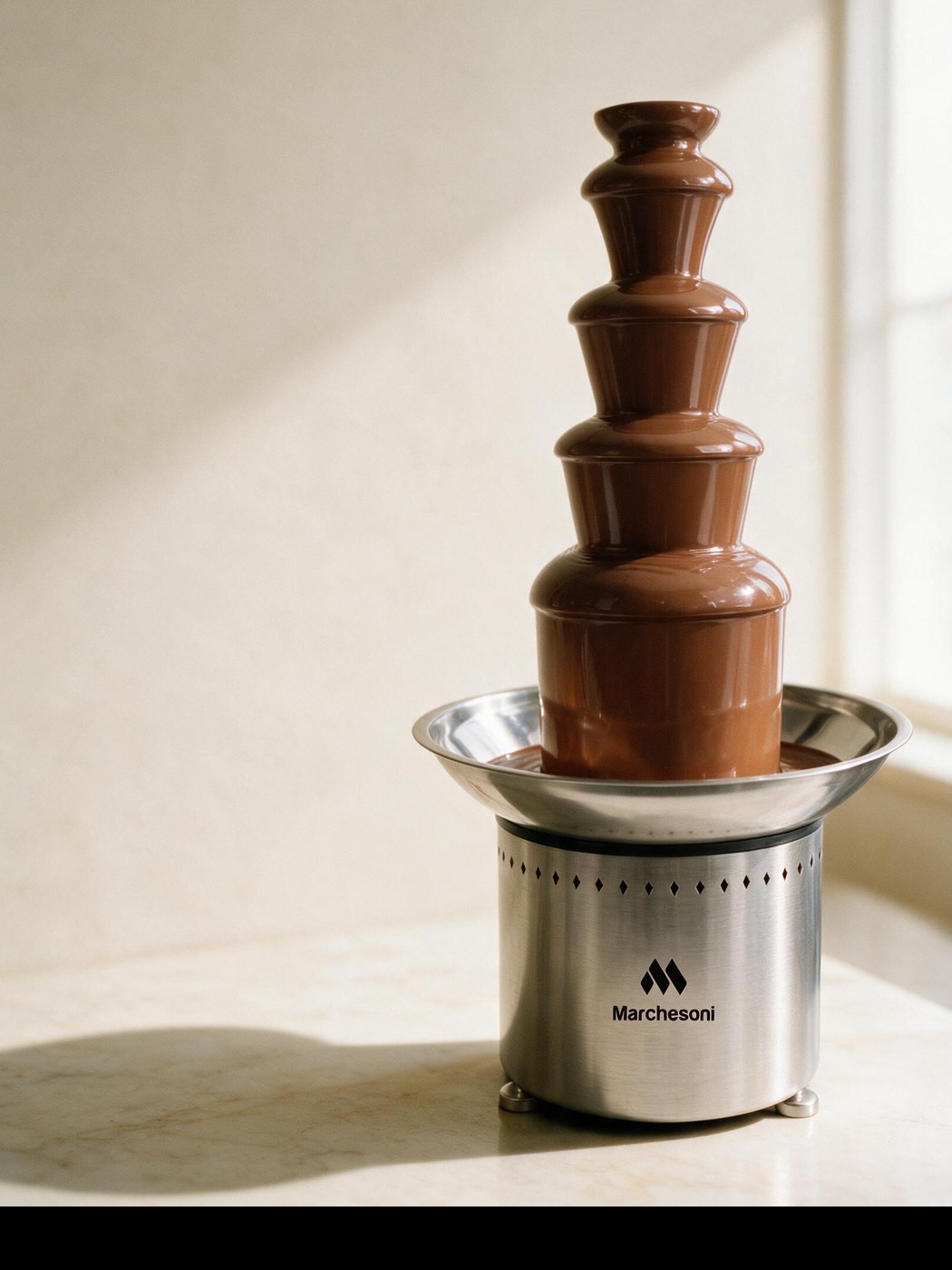 Cascata de chocolate em hotel