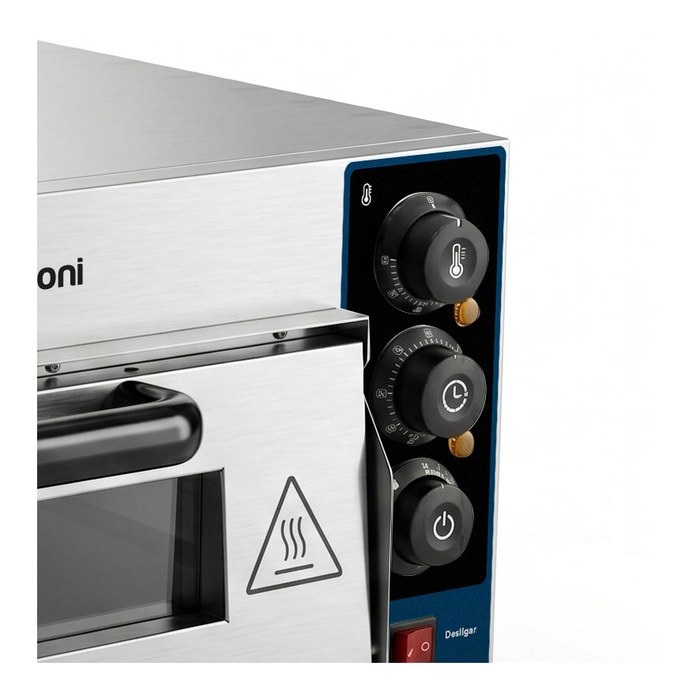 Painel de controle do Forno de Pizza Elétrico