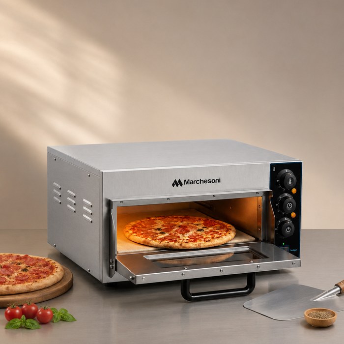 Forno de Pizza Elétrico em cena de cozinha clara