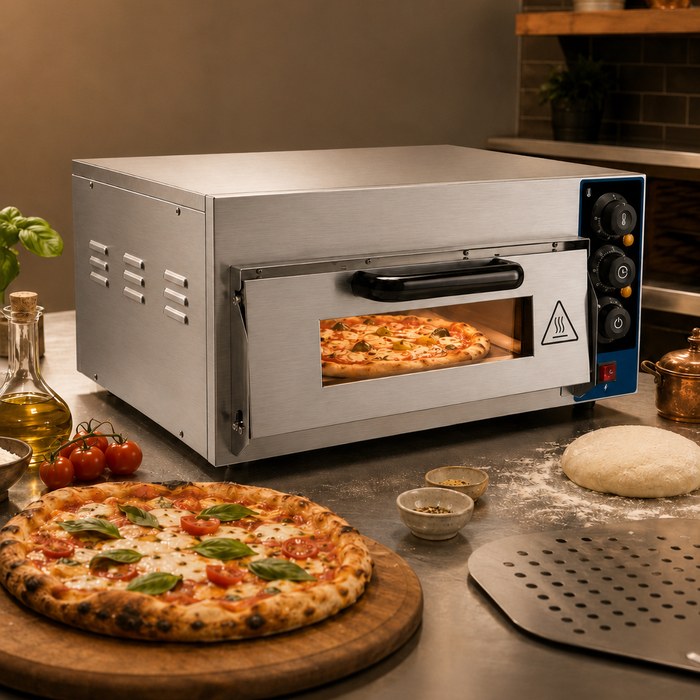 Forno de Pizza Elétrico em cozinha profissional