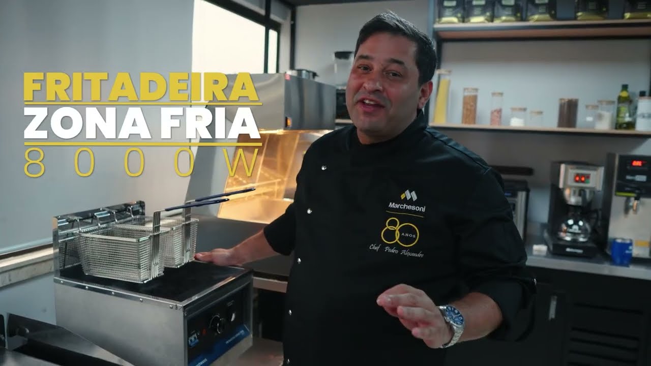 Fritadeira Zona Fria 8000W com o Chef Pedro Alexandre
