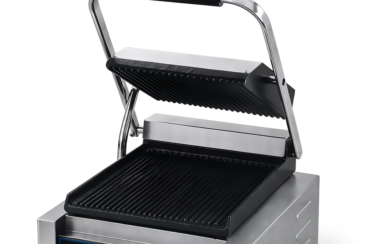Placas estriadas da Sanduicheira Panini Grill