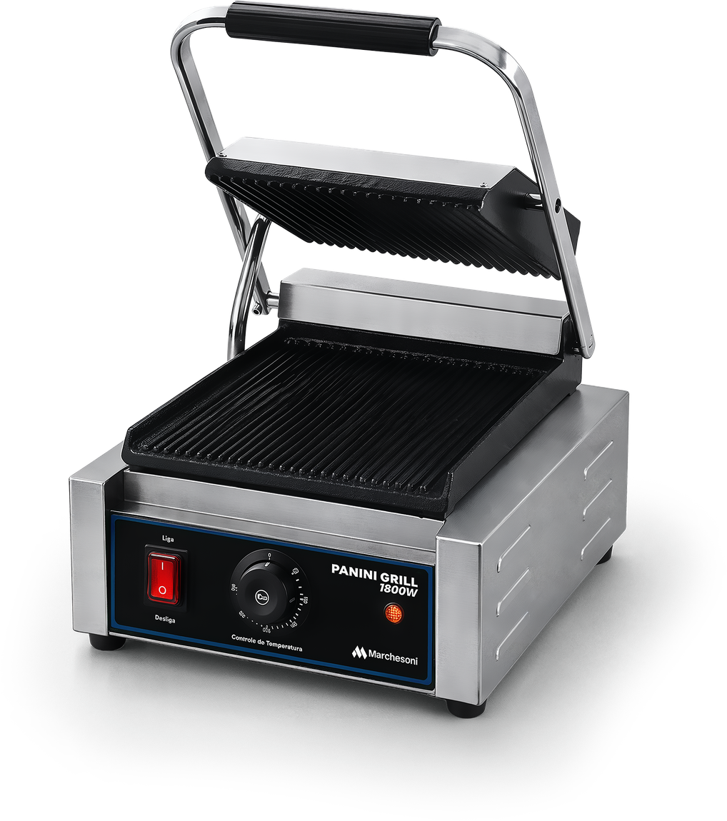 Sanduicheira Panini Grill Estriada 1800W Marchesoni SP.1.182