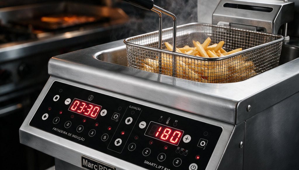 Cesto da SMARTLIFT 815 com batatas fritas