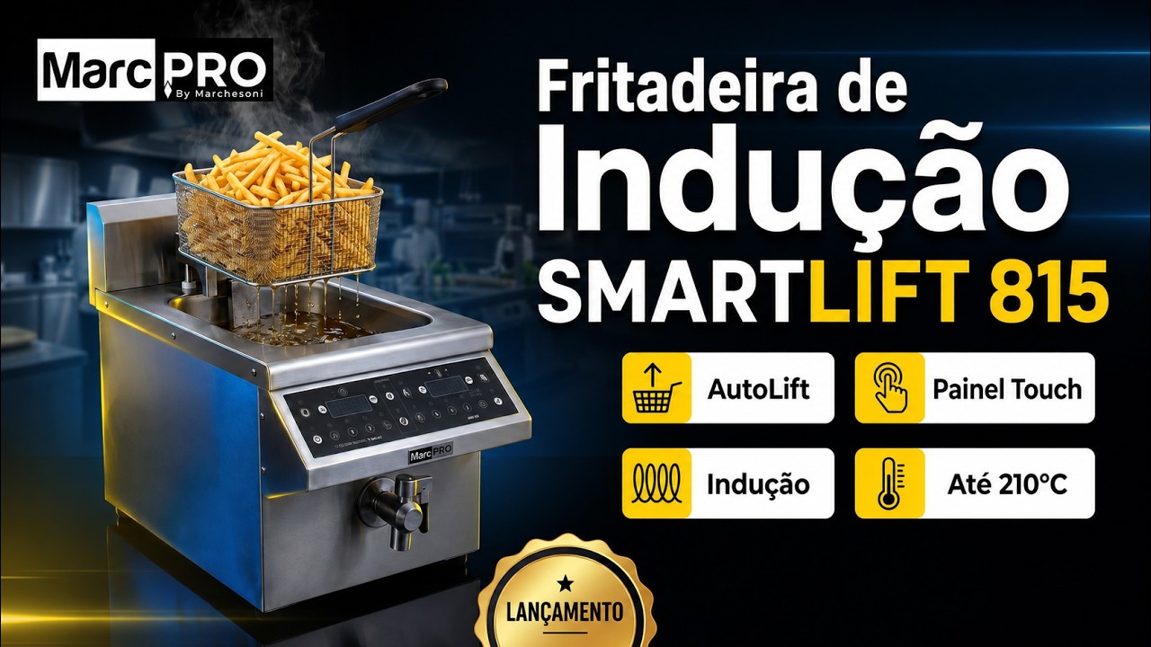 Capa do vídeo de lançamento da Fritadeira SMARTLIFT 815