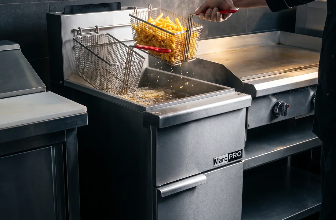 Profissional utilizando a Fusion MP30 em cozinha comercial
