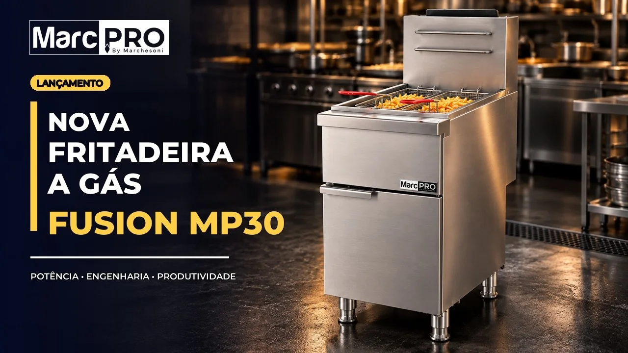 Vídeo da Fritadeira a Gás Fusion MP30 MarcPRO